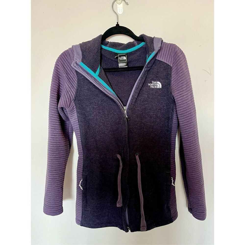 North Face small purple waist tied jacket